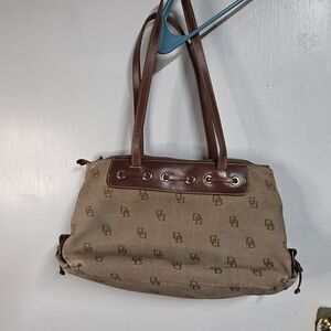 Brown Monogram Tote Bag
